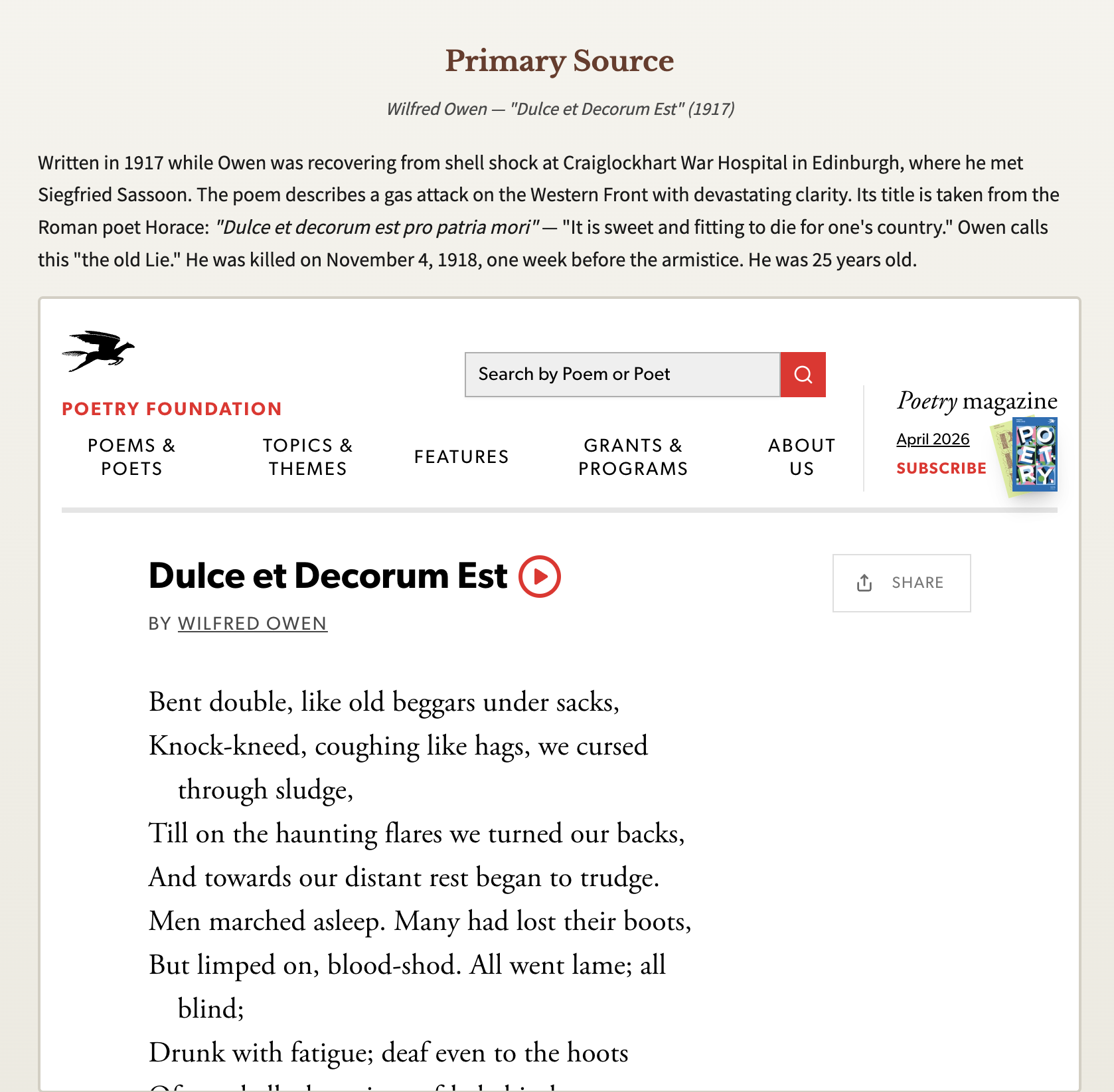 WWI simulation screen 4